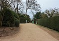 Example of compacted gravel path to the gardens