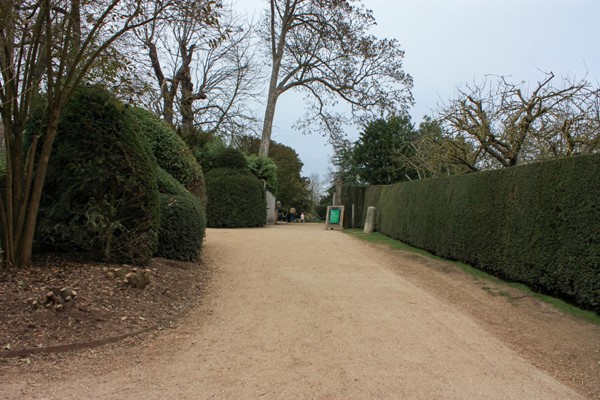 Example of compacted gravel path to the gardens