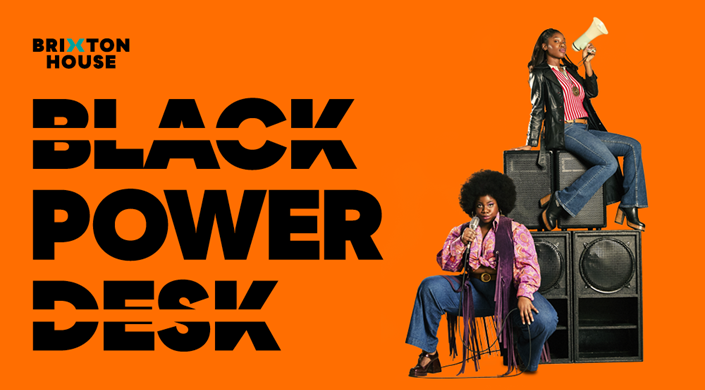 BLACK POWER DESK