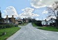 there is that air about it that lets you know this is a pleasant village to live in, everywhere is nicely looked after, spring bulbs in full colour, and as expected of the highest village in the area of Warwickshire at some 800 feet it has a gentle upward slope as leaving the village