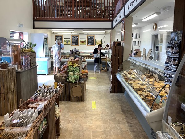 Picture of the inside of a food shop