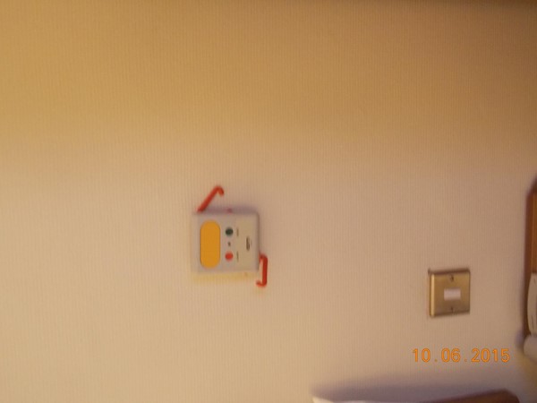 This was the red cord point in the bedroom area of our room.