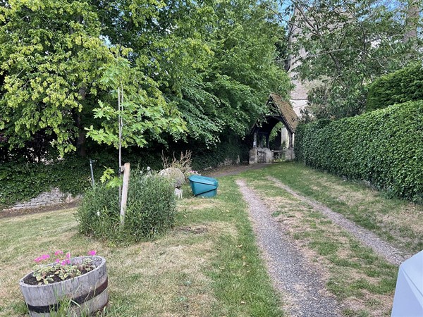 Image of a field and a hedge