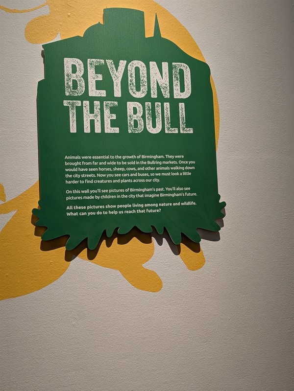 Image of paintings celebrating Birmingham's connection to the Bull