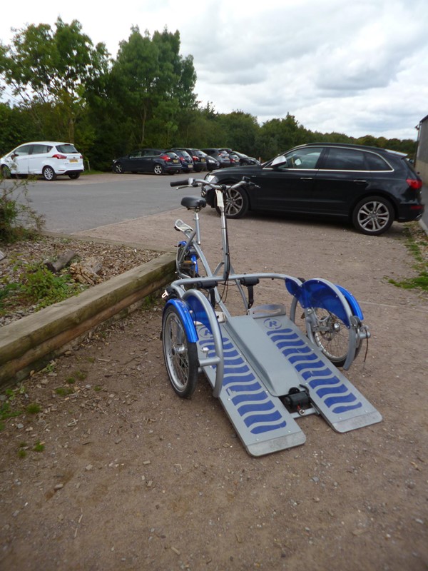 Fits large wheelchairs as well as smaller ones.