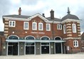 Picture of the station building at Clapham Junction railway station.