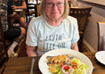 Sea bass fillets with a skewer of tiger prawns.
Locally caught.