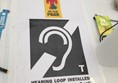 Hearing loop sign at T in the Park