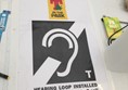 Hearing loop sign at T in the Park