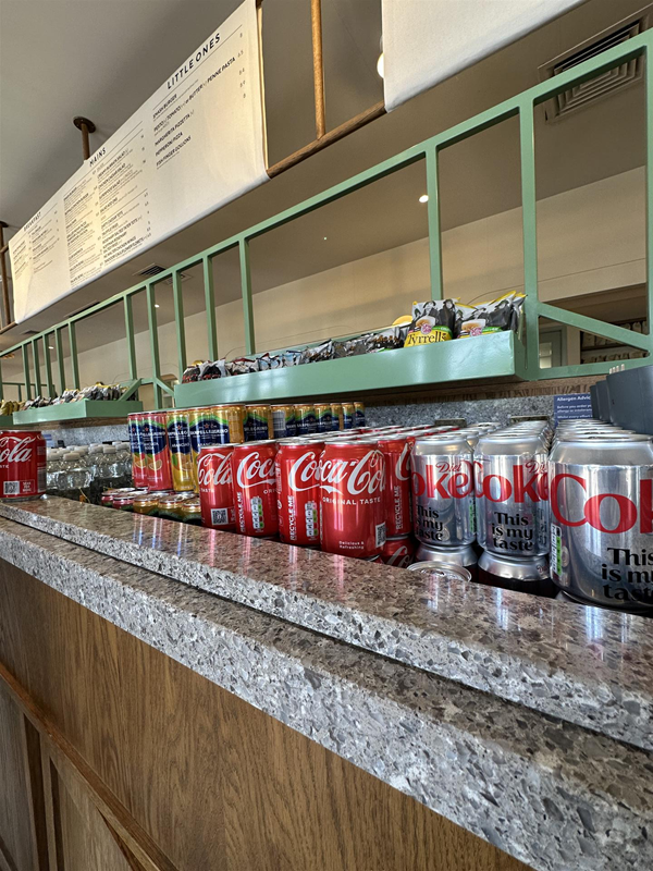 Image of cold fridges set into the worktop