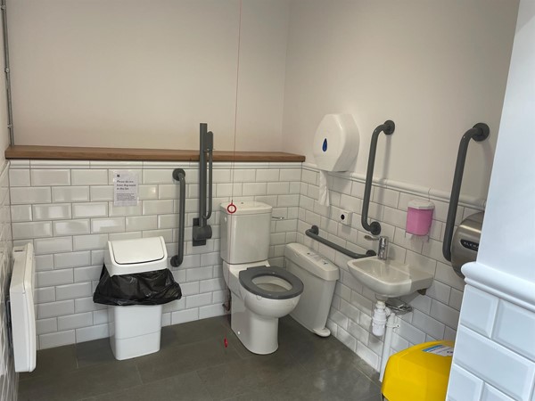 Disabled toilet by the house