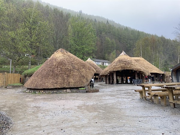 Image of crannog buildings