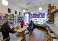 Interior of Haley and Clifford; they have rearranged some of the space, but this picture gives an idea of the size of the space.