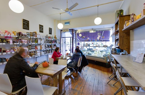 Interior of Haley and Clifford; they have rearranged some of the space, but this picture gives an idea of the size of the space.