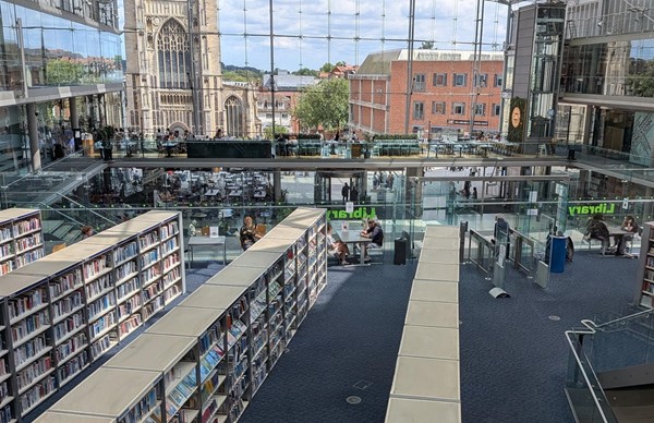 Image of the library from above