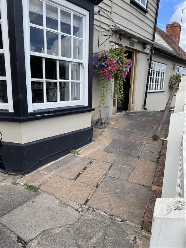Ramp up to the front door