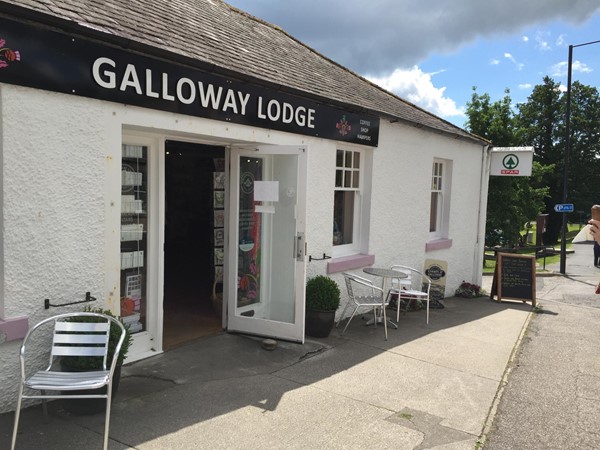 Entrance to the Galloway Lodge shop & cafe