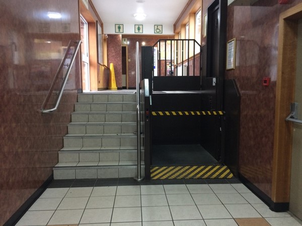 Access to the toilets.