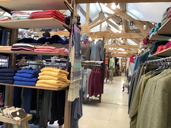 Inside shop