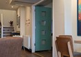Cafe area leading to the shop.