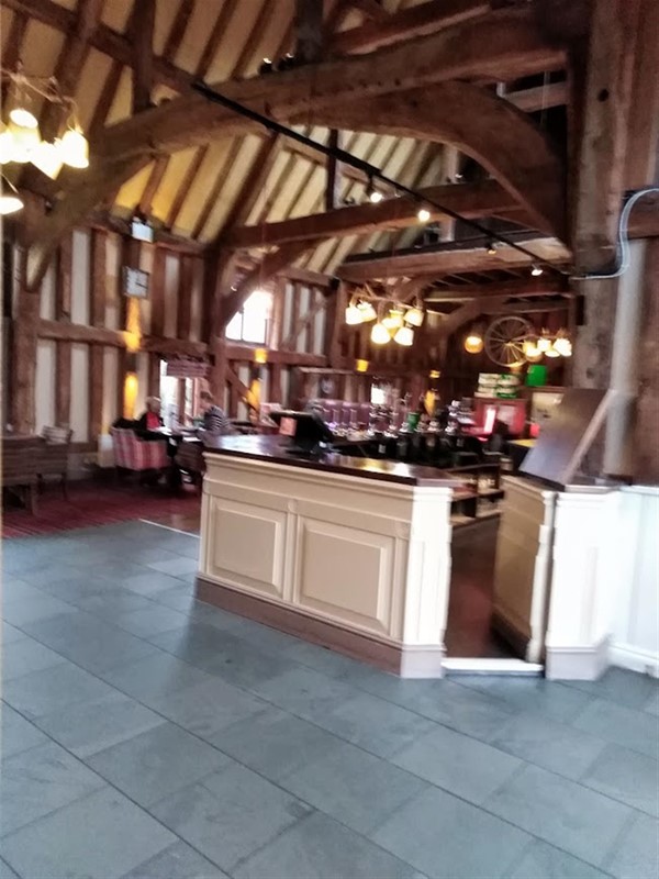 The spacious bar area