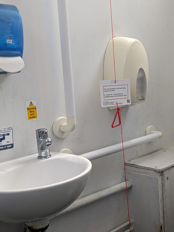 Image of Paisley Gilmour Street Railway Station red cord with red cord card