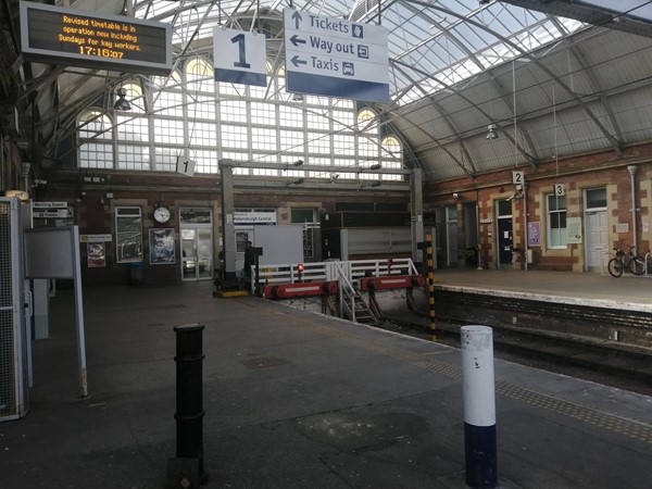 Platform at station.