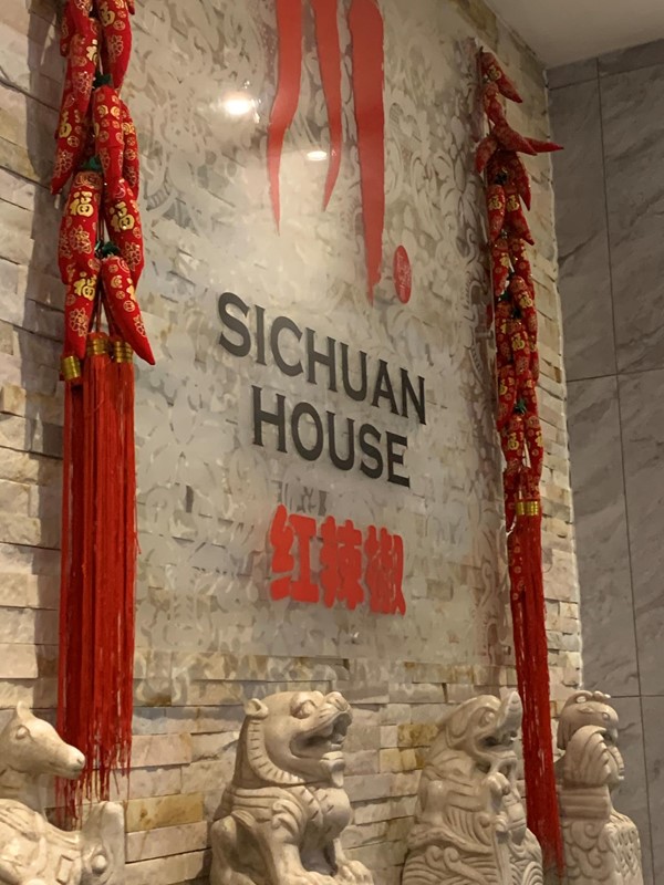 Door way sign for Sichuan House,