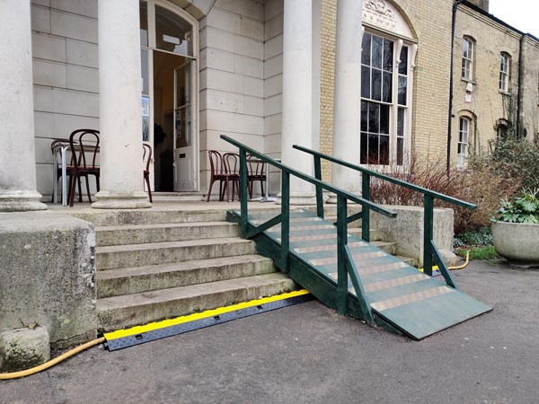 Picture of a ramp on some steps