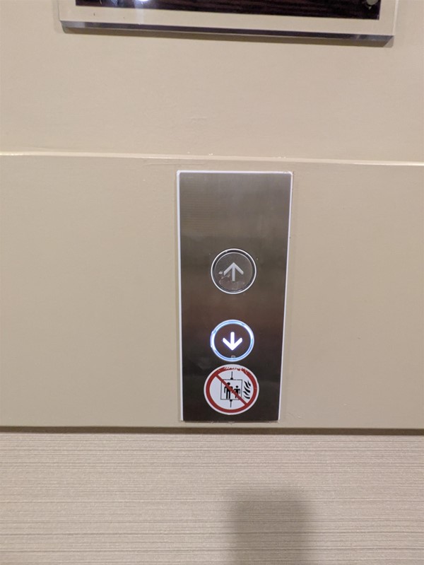 Image of buttons for lift