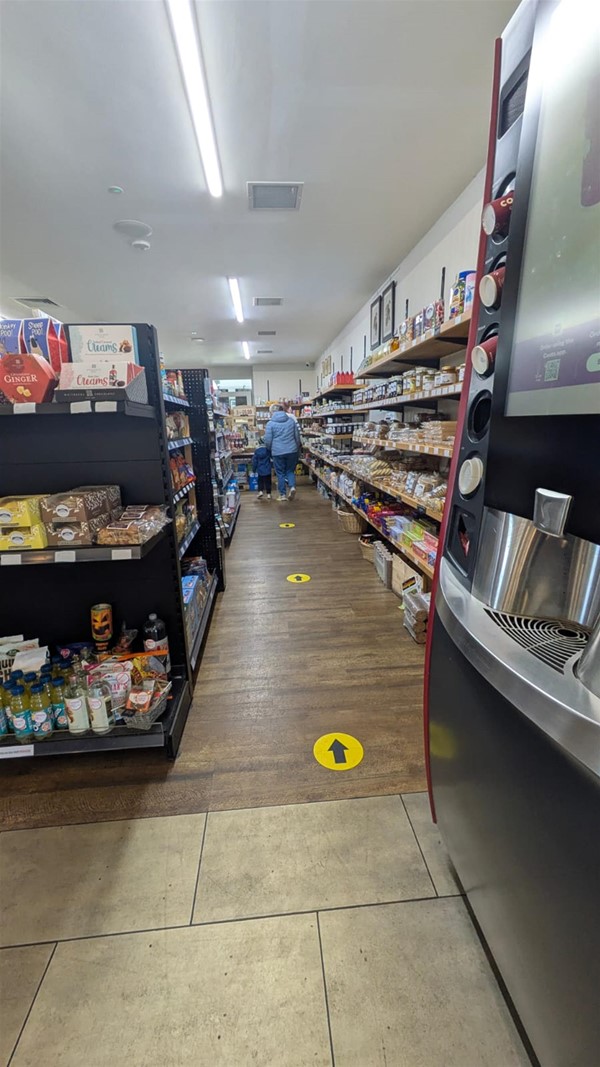 The farm shop.
