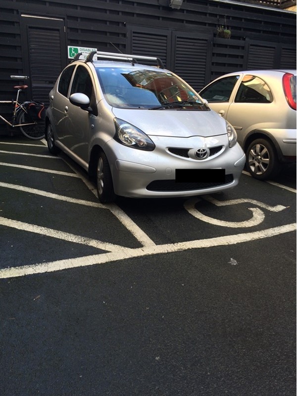 The car park’s accessible parking bay