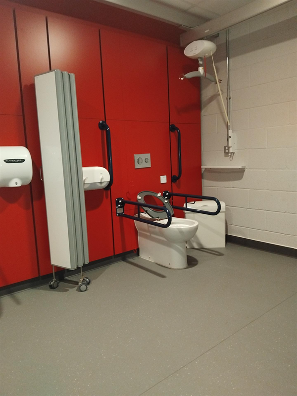 The Changing Places Toilet in the Anfield Road stand