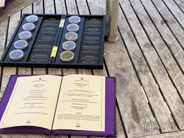 Tea tasting kit on a table