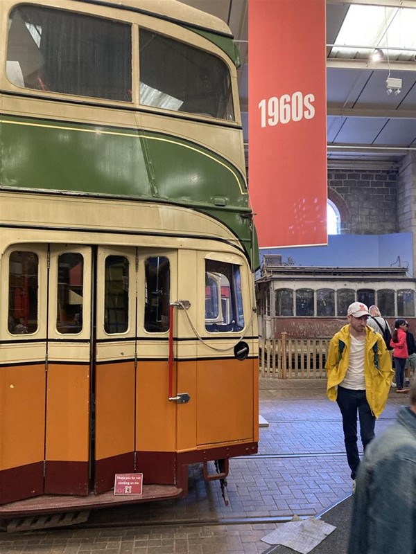 Image of trams on show