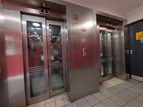 image of lifts on the ground floor
