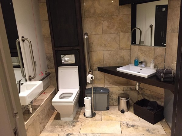 The accessible loo at the Three Chimneys