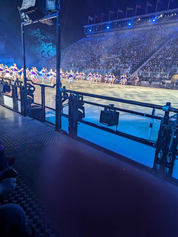 Image of highland dancers on a stage