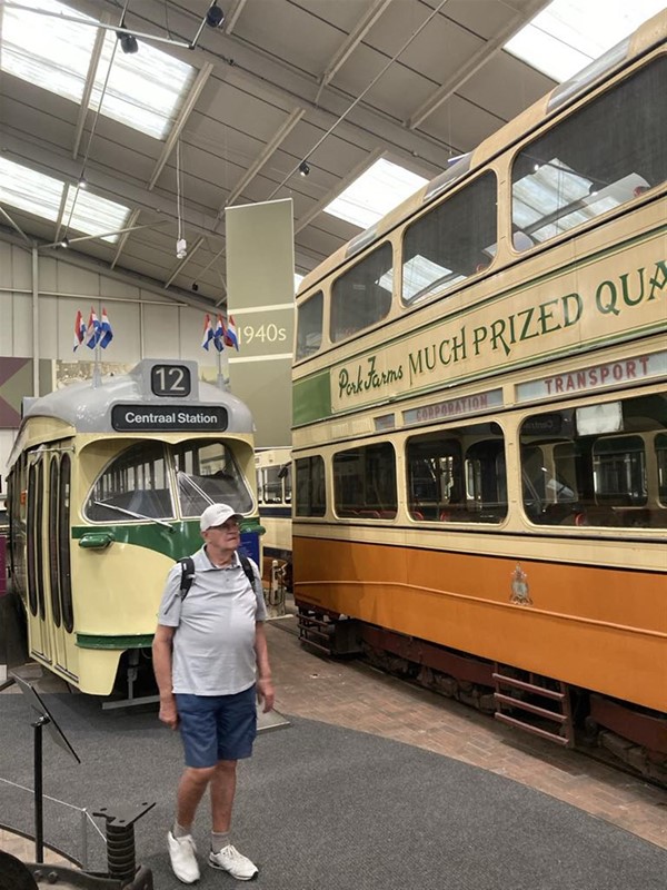 Image of trams on show