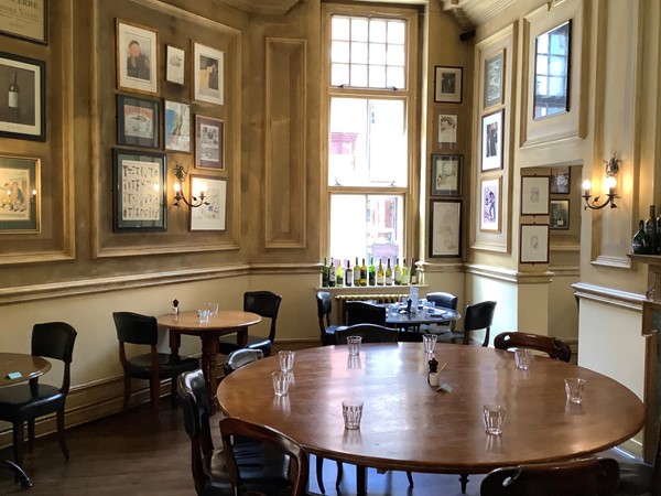 More tables in restaurant.