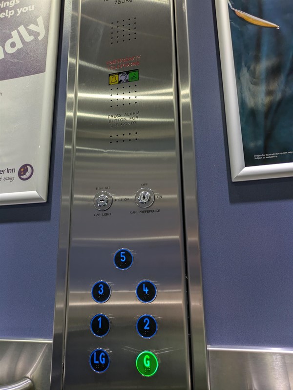 Image of lift buttons