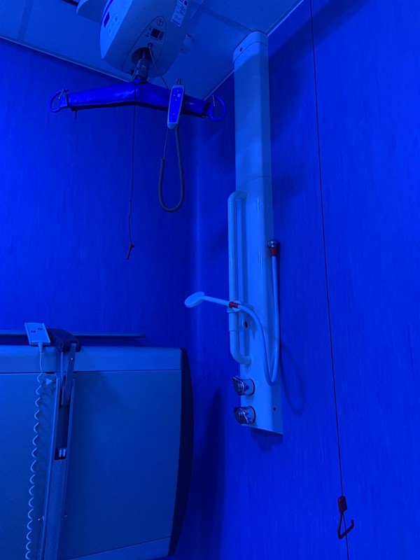 Image of shower in the Changing Places toilet