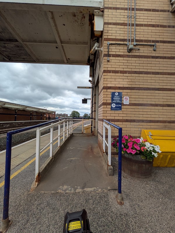 Image of ramp access to lift