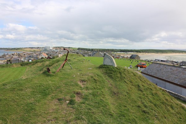 View inland across the village from Burghead Headland