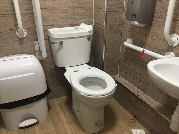 Toilet in the restaurant
