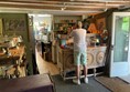 Man at the counter in a cafe