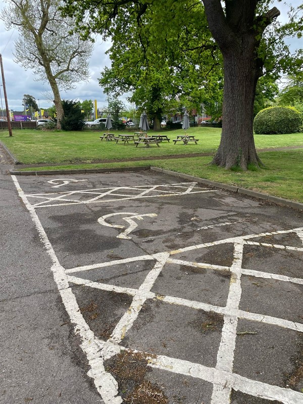 Designated bluebadge parking