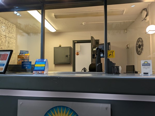 Image of reception desk at Days Inn