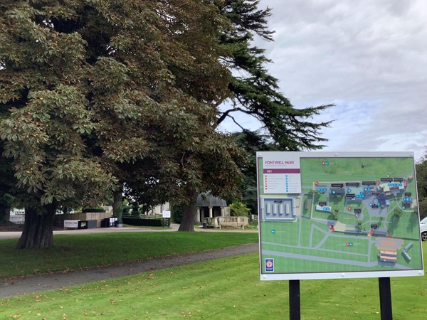 Park and information board