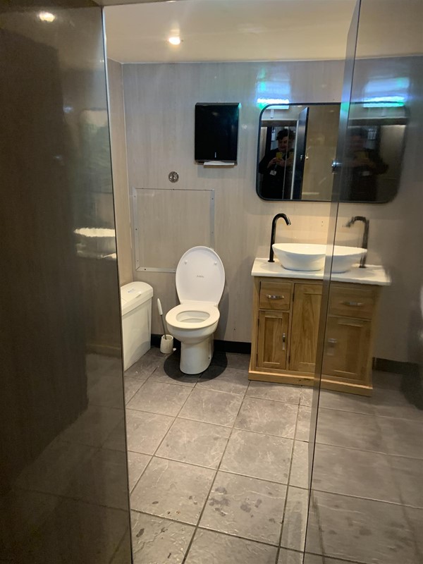 Image of a toilet cubicle